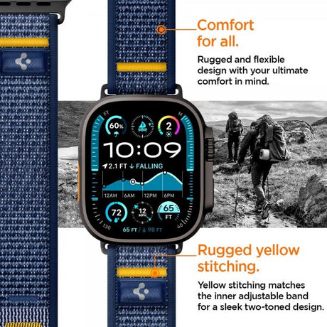 Spigen Apple Watch 44/45/46mm/Ultra 49mm Armband Athlex Air Active Navy