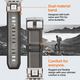 Spigen Apple Watch 44/45/46mm/Ultra 49mm Armband DuraPro Armor Grå