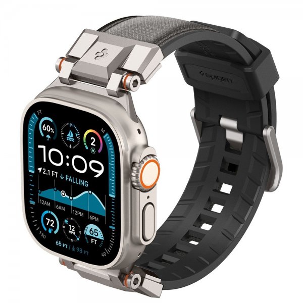 Spigen Apple Watch 44/45/46mm/Ultra 49mm Armband DuraPro Armor Grå