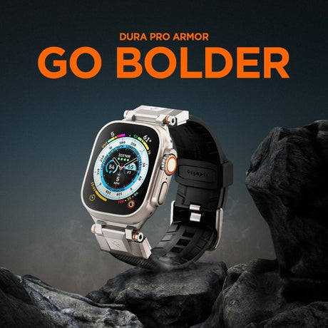 Spigen Apple Watch 44/45/46mm/Ultra 49mm Armband DuraPro Armor Svart