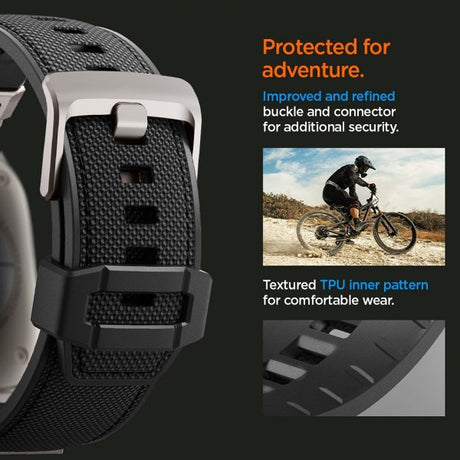 Spigen Apple Watch 44/45/46mm/Ultra 49mm Armband DuraPro Armor Svart