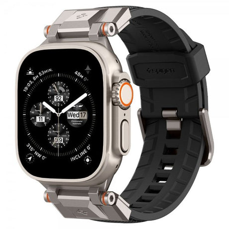 Spigen Apple Watch 44/45/46mm/Ultra 49mm Armband DuraPro Armor Svart