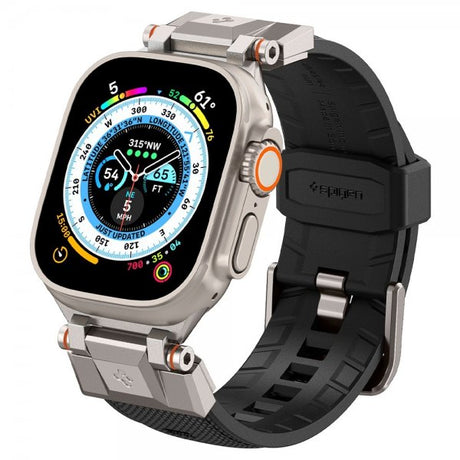 Spigen Apple Watch 44/45/46mm/Ultra 49mm Armband DuraPro Armor Svart