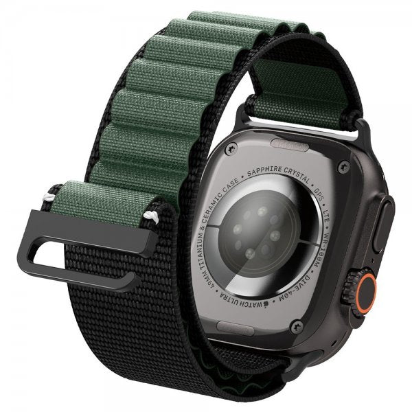 Spigen Apple Watch 44/45/46mm/Ultra 49mm Armband WBF1 Svart Grön