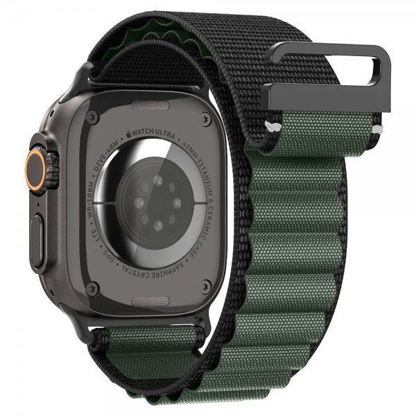 Spigen Apple Watch 44/45/46mm/Ultra 49mm Armband WBF1 Svart Grön