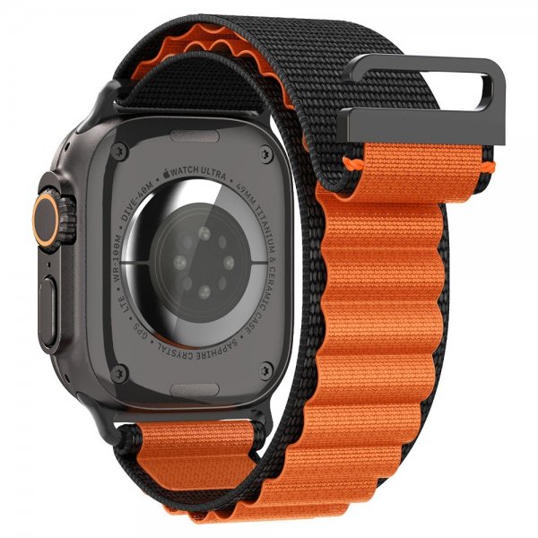 Spigen Apple Watch 44/45/46mm/Ultra 49mm Armband WBF1 Svart Orange
