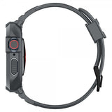 Spigen Apple Watch 44/45mm Armband och Skal Rugged Armor Pro Dark Gray