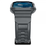 Spigen Apple Watch 44/45mm Armband och Skal Rugged Armor Pro Dark Gray
