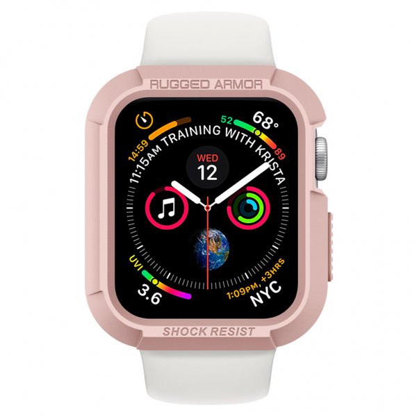 Spigen Apple Watch 44/45mm Skal Rugged Armor Roseguld