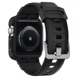 Spigen Apple Watch 44/45mm Skal med armband Rugged Armor Pro Charcoal Grey