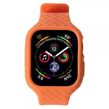 Apple Watch 45mm Armband Vävtextur Orange