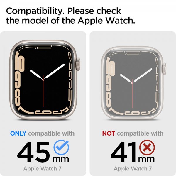 Spigen Apple Watch 45mm Skal med Armband Liquid Air Pro Svart