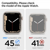 Spigen Apple Watch 45mm Skal med Armband Liquid Air Pro Svart