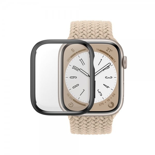 PanzerGlass Apple Watch 45mm Skal med Skärmskydd Full Body Protector D3O Svart