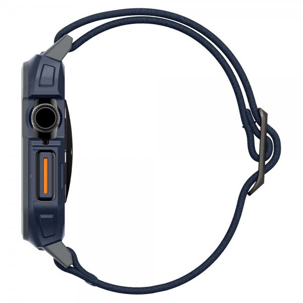 Spigen Apple Watch 46mm (Series 10/11) Armband och Skal Lite Fit Pro Navy Blue