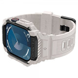 Spigen Apple Watch 46mm (Series 10/11) Armband och Skal Rugged Armor Pro Dune Beige