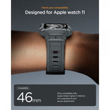 Spigen Apple Watch 46mm (Series 10/11) Armband Rugged Armor Pro 2 Dark Gray