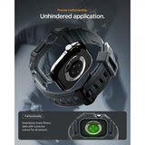 Spigen Apple Watch 46mm (Series 10/11) Armband Rugged Armor Pro 2 Dark Gray
