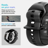 Spigen Apple Watch 46mm (Series 10/11) Skal med Armband Liquid Air Pro Matte Black