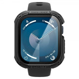 Spigen Apple Watch 46mm (Series 10/11) Skal med Skärmskydd Tough Armor Svart