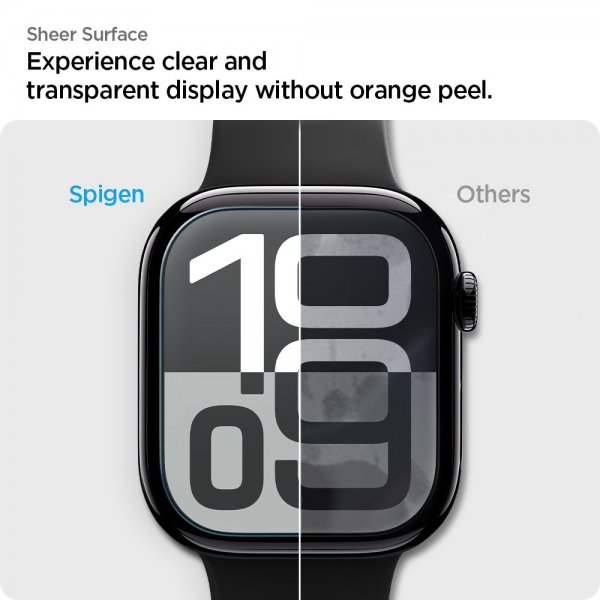 Spigen Apple Watch 46mm (Series 10/11) Skärmskydd EliteShield EZ Fit 2-pack