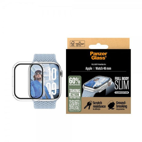 PanzerGlass Apple Watch 46mm (Series 10/11) Skal med Skärmskydd Full Body Protection Transparent