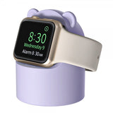 Apple Watch Hållare till Laddare Björn Lila