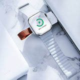 Baseus Apple Watch Laddare BS-IW02 Dotter Vit