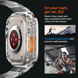 Spigen Apple Watch Ultra 49mm Armband och Skal Rugged Armor Pro Crystal Clear