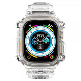 Spigen Apple Watch Ultra 49mm Armband och Skal Rugged Armor Pro Crystal Clear