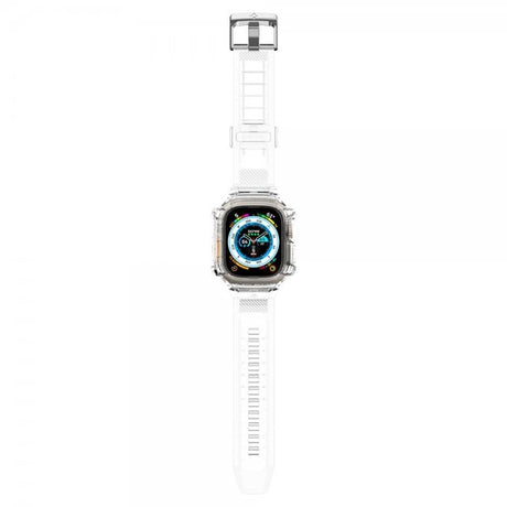 Spigen Apple Watch Ultra 49mm Armband och Skal Rugged Armor Pro Crystal Clear