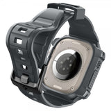 Spigen Apple Watch Ultra 49mm Armband och Skal Rugged Armor Pro Dark Gray
