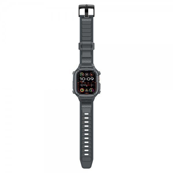 Spigen Apple Watch Ultra 49mm Armband och Skal Rugged Armor Pro Dark Gray