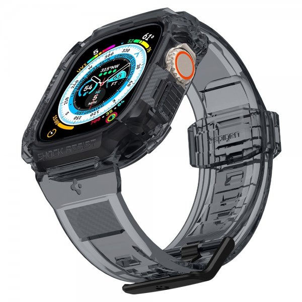 Spigen Apple Watch Ultra 49mm Armband och Skal Rugged Armor Pro Space Crystal