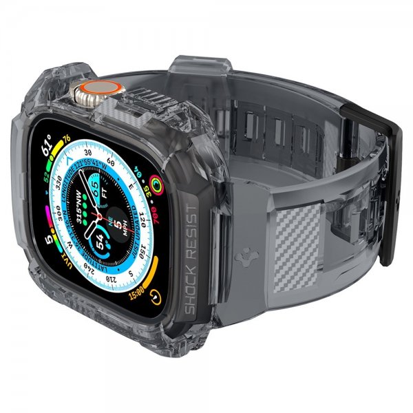 Spigen Apple Watch Ultra 49mm Armband och Skal Rugged Armor Pro Space Crystal