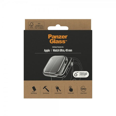 PanzerGlass Apple Watch Ultra 49mm Skal med Skärmskydd Full Body Protector Transparent