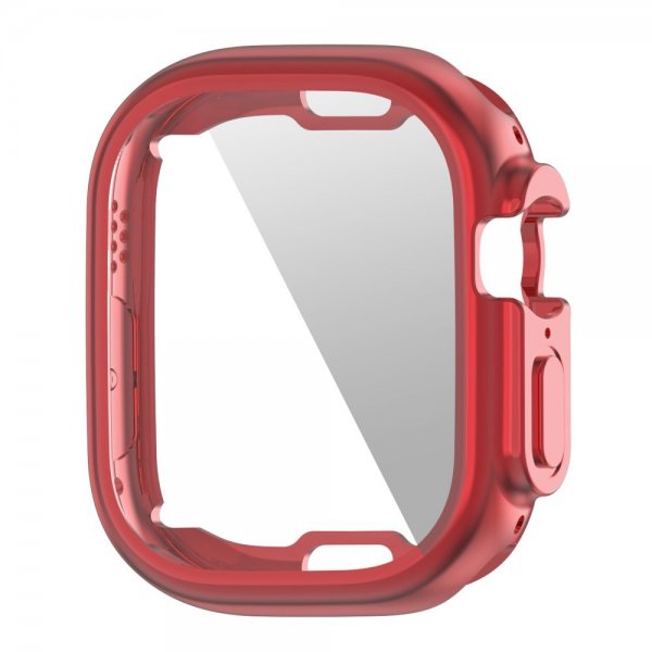 Apple Watch Ultra 49mm Skal med Skärmskydd Röd