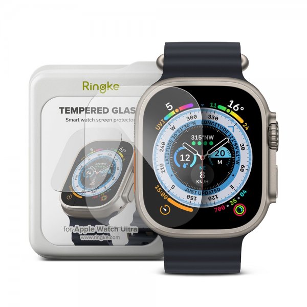 Ringke Apple Watch Ultra Skärmskydd Screen Protector Glass 4-pack