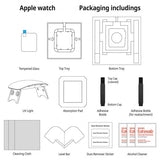 Whitestone Dome Apple Watch 40mm (Series 4/5/6/SE) Skärmskydd Dome Glass 2-pack