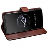 Asus ROG Phone 7 Fodral Lädertextur Svart