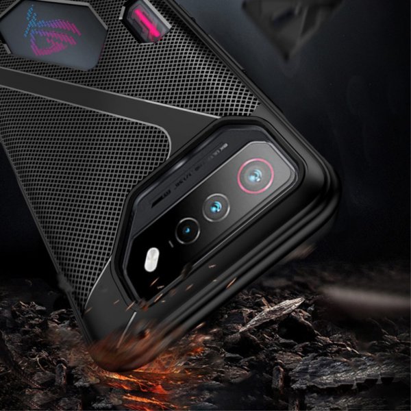 Asus ROG Phone 7 Skal med Textur Svart