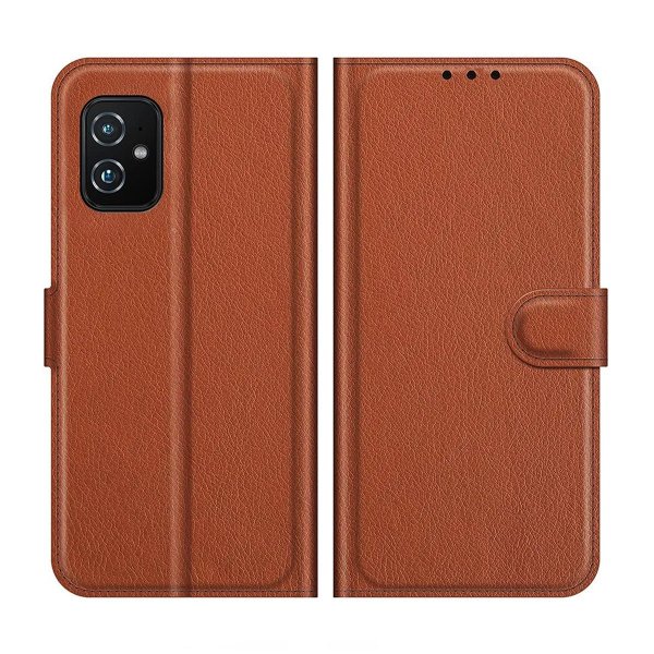 Asus Zenfone 8 Fodral med Stativ Brun