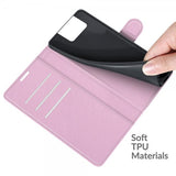 Asus Zenfone 8 Flip Fodral Litchi Rosa