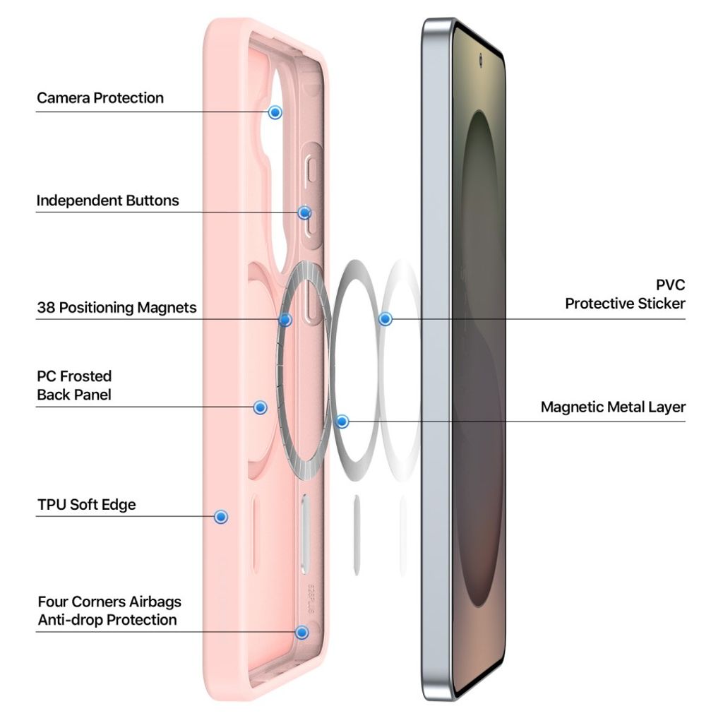 Dux Ducis Samsung Galaxy S26 Plus Skal Yind Series MagSafe Rosa