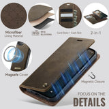 CaseMe iPhone 16e/iPhone 17e Fodral C49 Series Brun