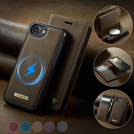 CaseMe iPhone 16e/iPhone 17e Fodral C49 Series Brun