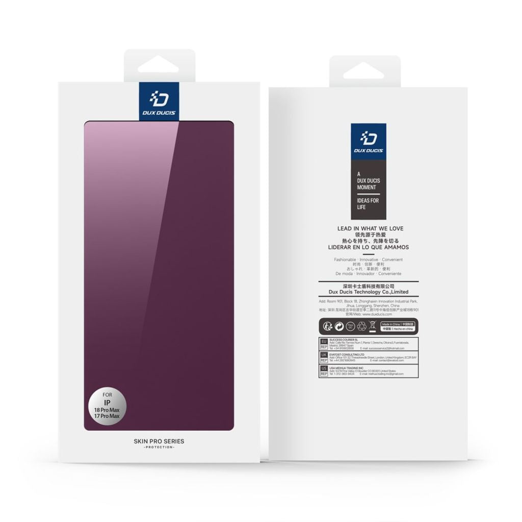 Dux Ducis iPhone 17 Pro Max/iPhone 18 Pro Max Fodral Skin Pro Series Röd
