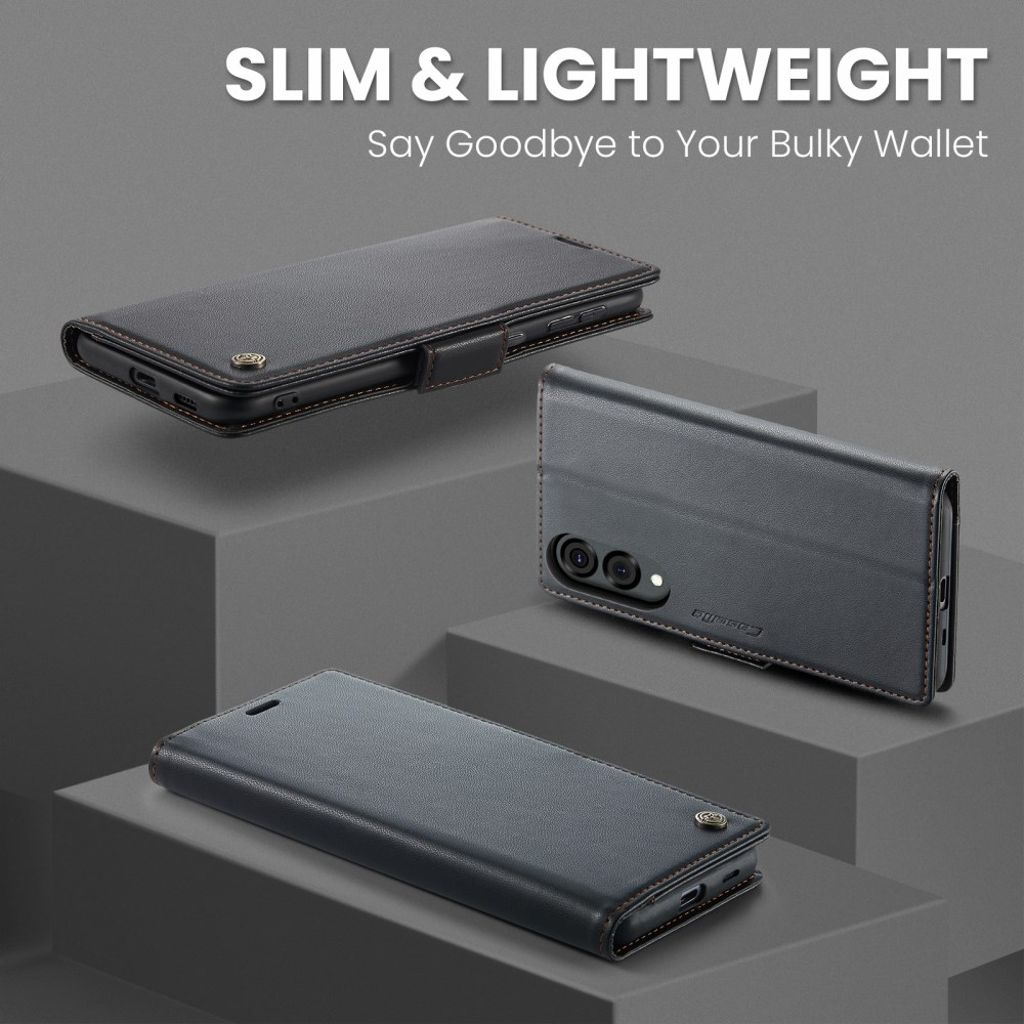 CaseMe Samsung Galaxy S25 Edge Fodral 023 Series Svart