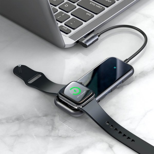 Baseus Mirror Series Multifunctional Hub Apple Watch Laddare
