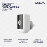 Deltaco Smart Home Batteridriven WiFi Kamera IP54